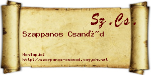 Szappanos Csanád névjegykártya