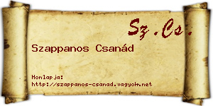 Szappanos Csanád névjegykártya